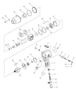 Part Location Diagram of 230-36 Ingersoll Rand Gasket